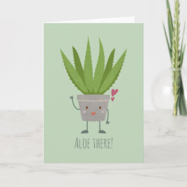 Cartão De Notas Cute Aloe Vera