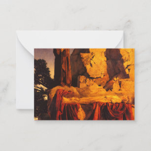 Cartão De Notas Da História de Branca de Neve, 1912, por Parrish