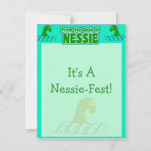 Cartão De Notas Da mesa do Nessie!