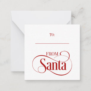 Cartão De Notas Da miniplaca de nota de Natal Santa Claus
