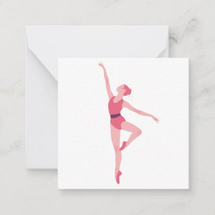 Cartão De Notas Dance bailerina