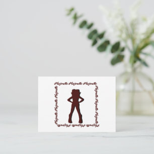 Cartão De Notas Dancer Majorette Notecard B ( White Burgundy )