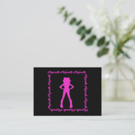 Cartão De Notas Dancer Majorette Notecard C ( Fuchsia Black )