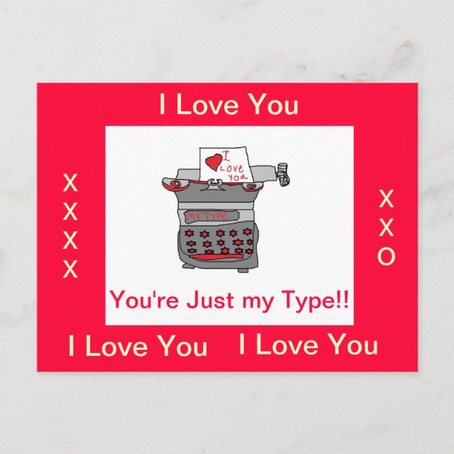 Cartão de Notas de Amor (Frente)