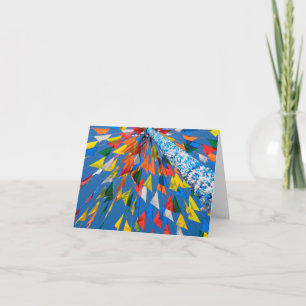 Cartão De Notas Decoração de Bandeira Triangular