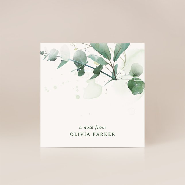 Cartão De Notas Delicate Greenery (Criador carregado)