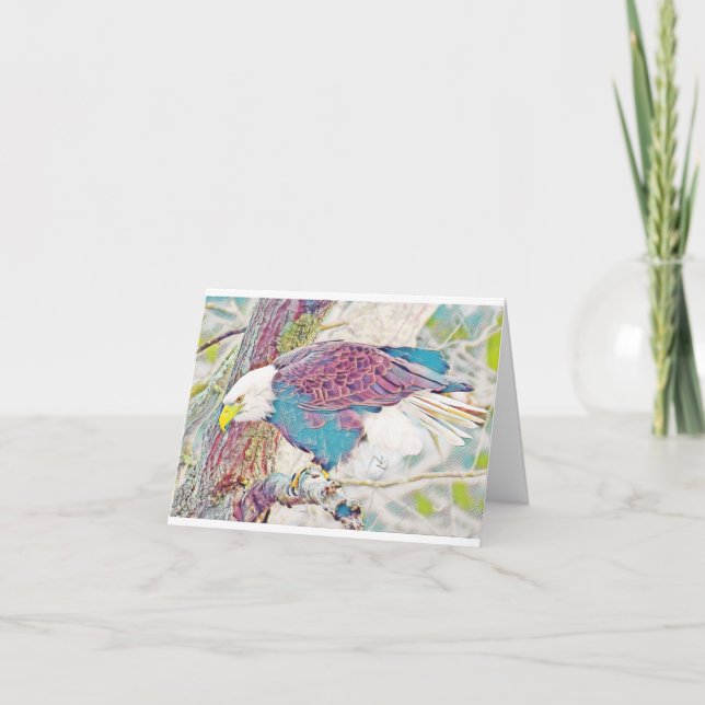 Cartão De Notas Dentro do Vazio do adaptador Eagle (Frente)