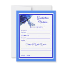 Desejos e conselhos do formando | Azul e branco