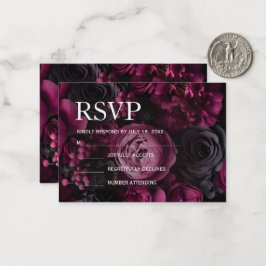 Cartão De Notas desenho de casamento floral borgonha apresentando
