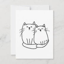 Desenho de dois gatos