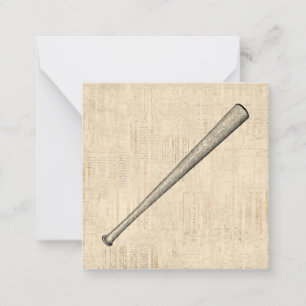 Cartão De Notas Design de Arte Esportiva Baseball Bat