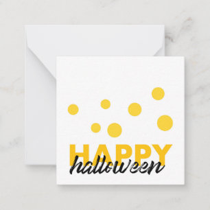 Cartão De Notas design de Feliz Halloween Moderno e brincalhão