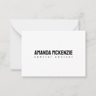 Cartão De Notas Design de minimalista criativo único de tendências