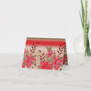 Cartão De Notas Design de tecido de intricato com padrões florais