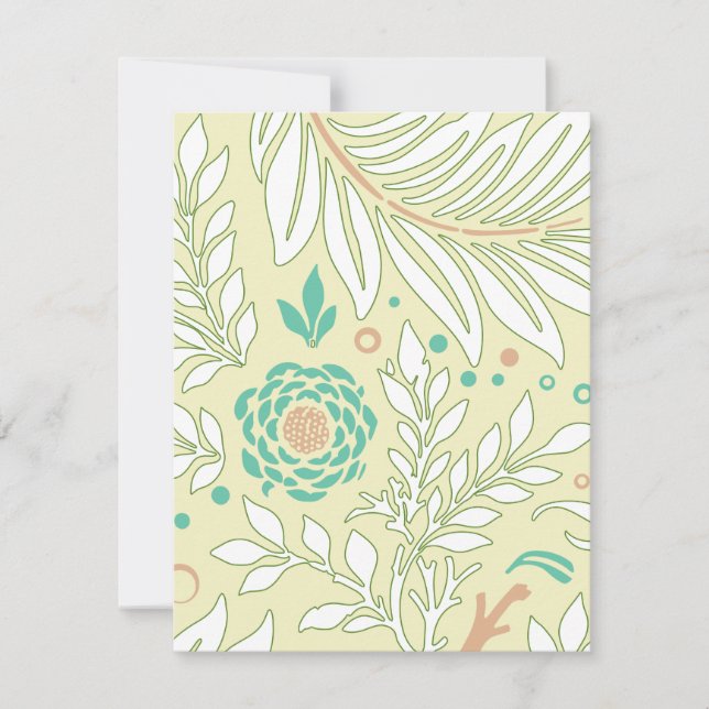 Cartão De Notas Design floral 21 (Frente)