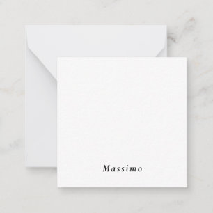 Cartão De Notas Design Moderno Elegante Único Pessoal