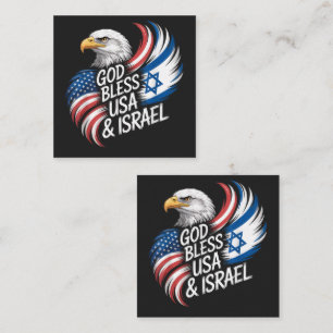 Cartão De Notas Deus Abençoe os EUA Israel