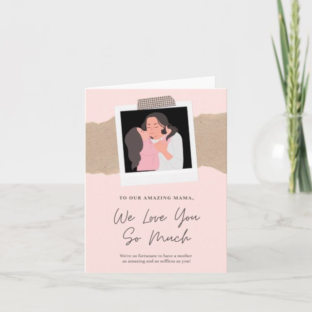 Cartão De Notas Dia das Mães (Frente)