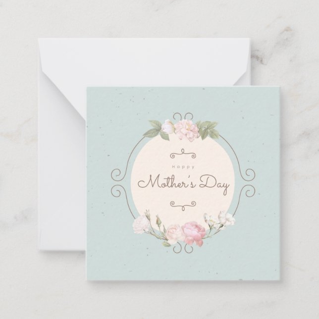 Cartão De Notas Dia das Mães (Frente)