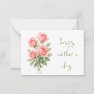 Cartão De Notas Dia das Mães Floral 