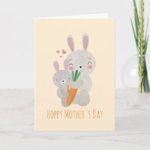 Cartão De Notas Dia de as mães Hoppy