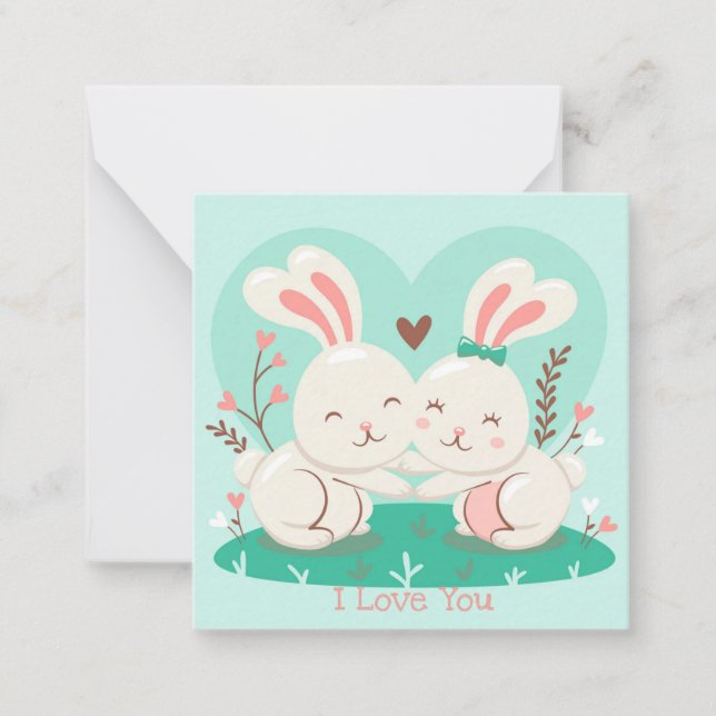 Cartão De Notas Dia de os namorados (Frente)