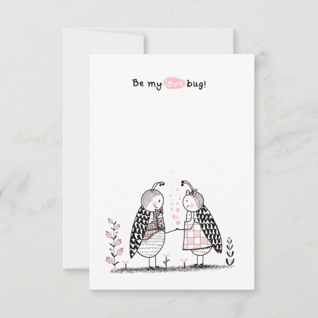 Cartão De Notas Dia de os namorados de sala de aula (Frente)