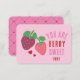 Cartão De Notas Dia de os namorados de sala de aula Berry Sweet (Frente/Verso)