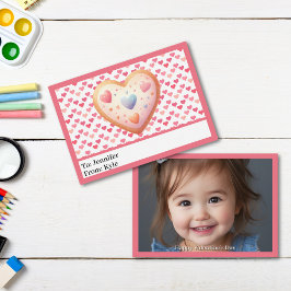 Cartão De Notas Dia do Namorados da sala de aula de corações cor-d