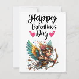 Cartão De Notas Dia dos Namorados de Cupido Steampunk