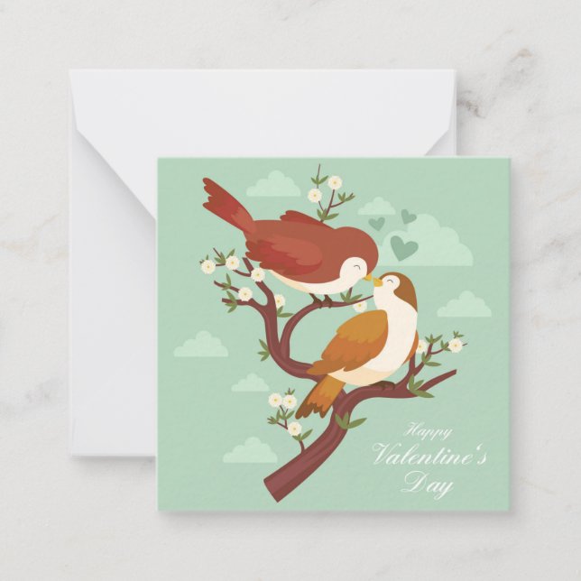 Cartão De Notas Dia dos Namorados fofo (Frente)