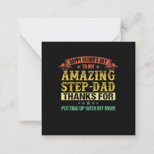 Cartão De Notas Dia dos Pais   Feliz Dia dos Pais ao Padrasto