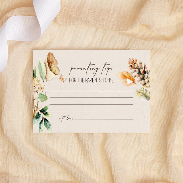 Cartão De Notas Dicas de Parentalidade de Animais da Floresta (Criador carregado)