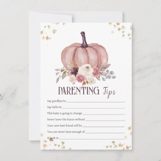 Cartão De Notas Dicas de Parentalidade Floral, conselhos sobre pai (Frente)