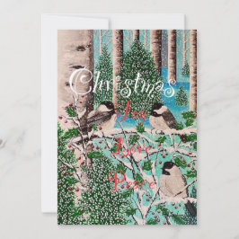 Cartão de Notas do Cantar do Chapim-de-cabeça-pret