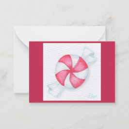 Cartão De Notas Doce de Hortelã-Pimenta