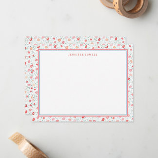 Cartão De Notas Doces Petite Floral Personalizado
