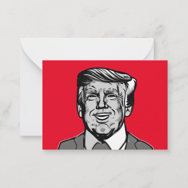 CARTÃO DE NOTAS DONALD TRUMP (Frente)