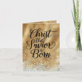 Cartão De Notas Dourada Escritura KJV Natal Cristão