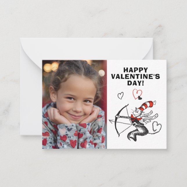 Cartão De Notas Dr. Seuss Valentine's Day | Be My Valentine (Frente)