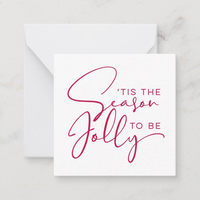 Cartão De Notas É a Época de Ser Feliz Férias (Frente)