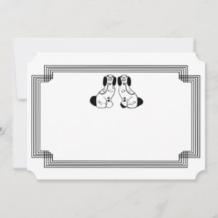 Cartão de Notas e Papel de carta para Cães do St