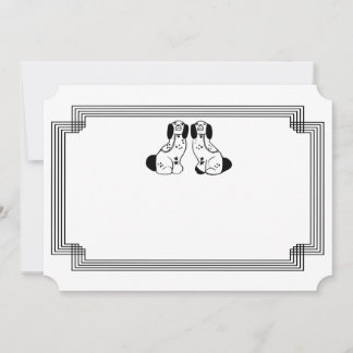 Cartão de Notas e Papel de carta para Cães do Staf