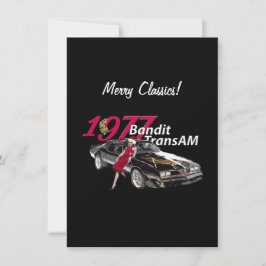 Cartão De Notas É um clássico Natal Trans Am 1977!