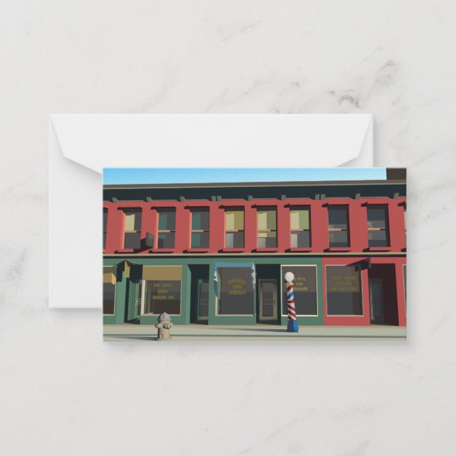 Cartão De Notas Early Sunday Morning (Frente)