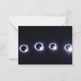 Cartão De Notas Eclipse Total
