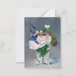 Cartão De Notas Edouard Manet - Flores num Vaso Cristal