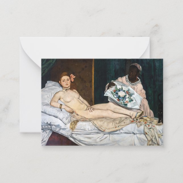 Cartão De Notas Edouard Manet - Olympia (Frente)