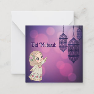 Cartão De Notas Eid Mubarak