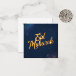 Cartão De Notas Eid Mubarak Holiday Note Card